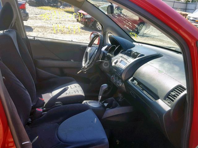 JHMGD38657S004023 - 2007 HONDA FIT S 红色 照片 5