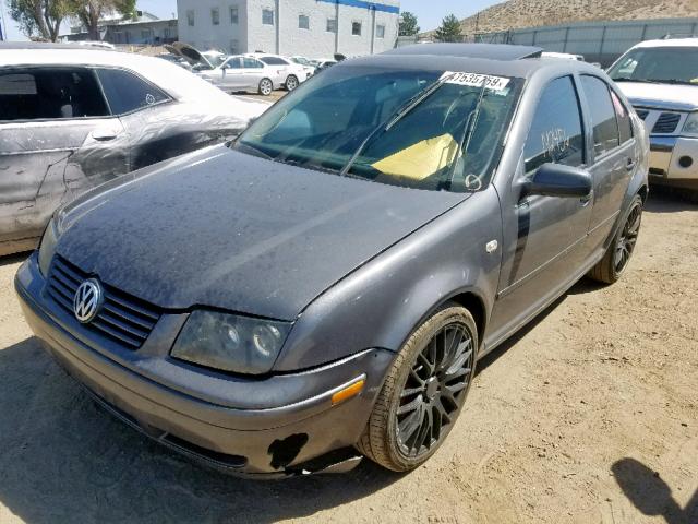 3VWSE69M33M137953 - 2003 VOLKSWAGEN JETTA GLS GRAY photo 2