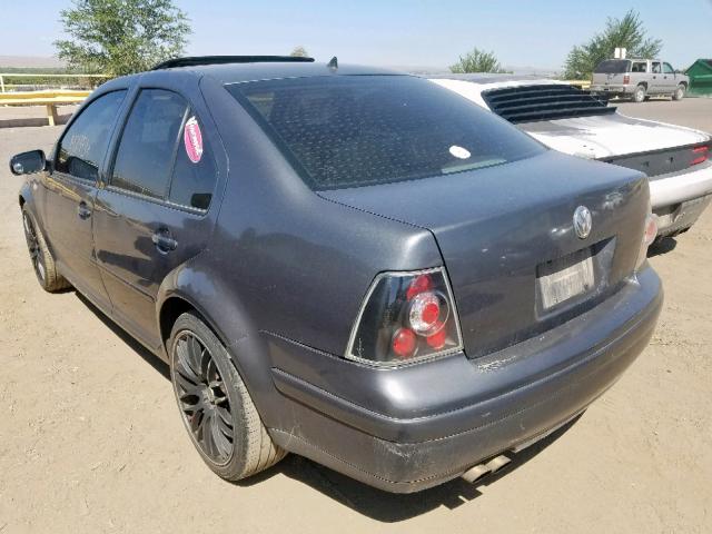 3VWSE69M33M137953 - 2003 VOLKSWAGEN JETTA GLS GRAY photo 3