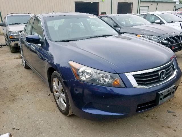 1HGCP26809A050505 - 2009 HONDA ACCORD EXL BLUE photo 1