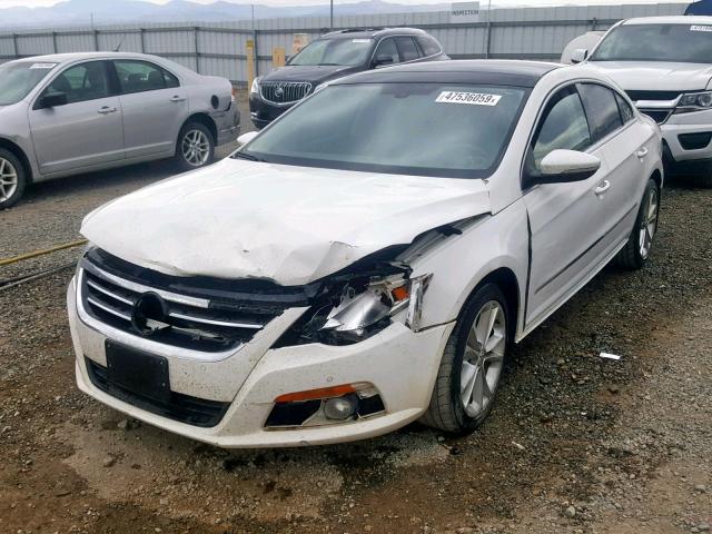 WVWHL73C59E514015 - 2009 VOLKSWAGEN CC LUXURY WHITE photo 2