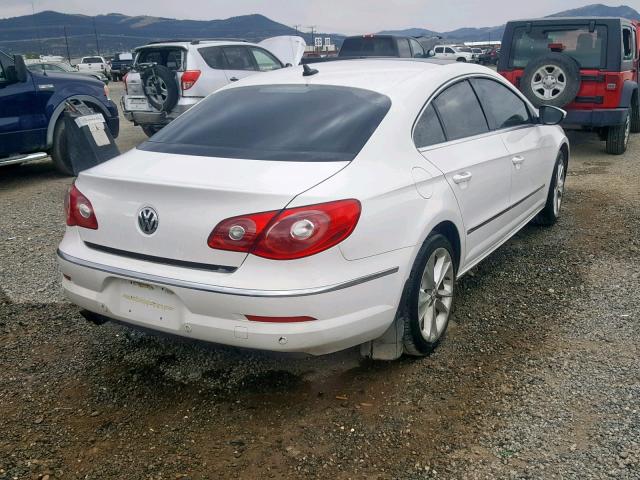 WVWHL73C59E514015 - 2009 VOLKSWAGEN CC LUXURY WHITE photo 4