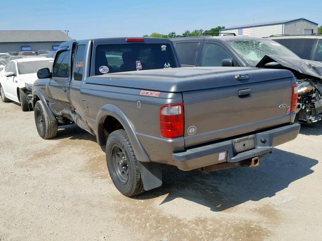 1FTYR44E25PA03440 - 2005 FORD RANGER SUP GRAY photo 3