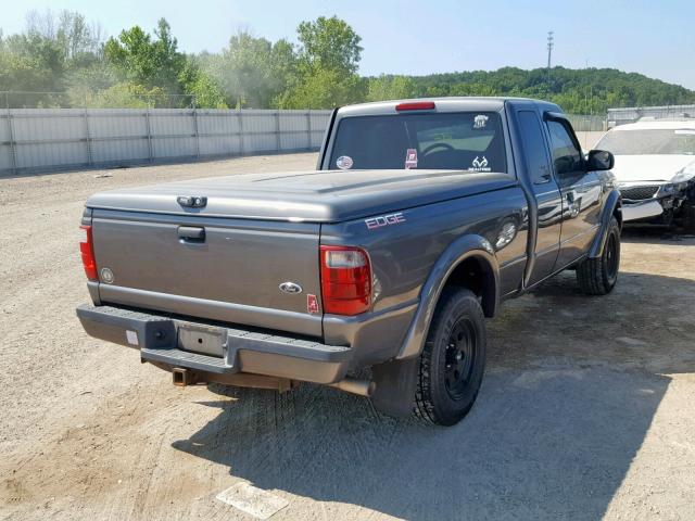 1FTYR44E25PA03440 - 2005 FORD RANGER SUP GRAY photo 4