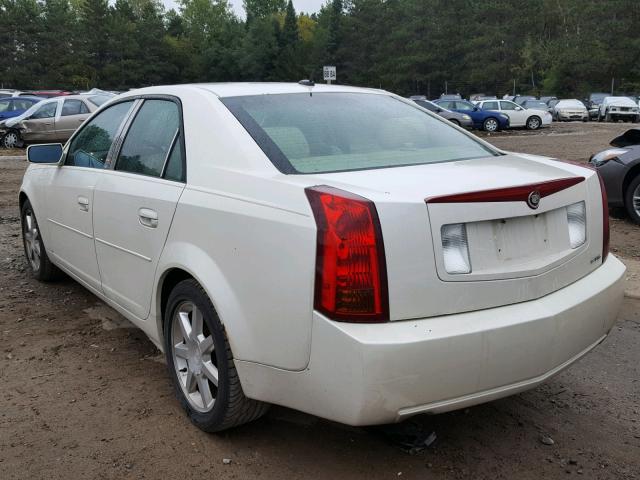 1G6DP567350204932 - 2005 CADILLAC CTS HI FEA WHITE photo 3