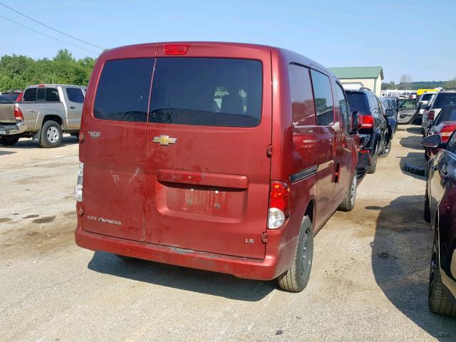 3N63M0YN9FK719618 - 2015 CHEVROLET CITY EXPRE RED photo 4