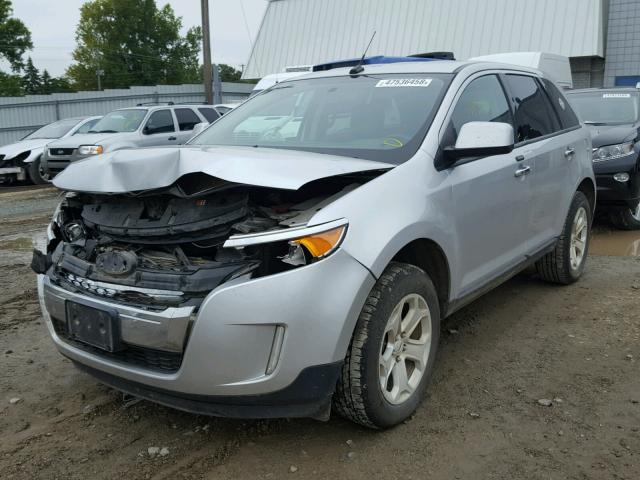 2FMDK3JCXBBA39682 - 2011 FORD EDGE SEL SILVER photo 2