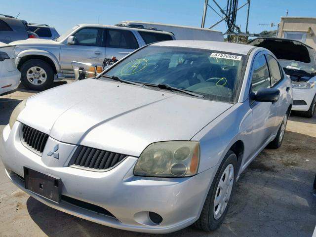 4A3AB26F46E011064 - 2006 MITSUBISHI GALANT DE SILVER photo 2