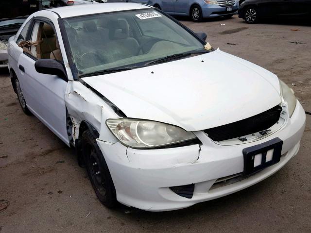 1HGEM22575L065725 - 2005 HONDA CIVIC LX WHITE photo 1