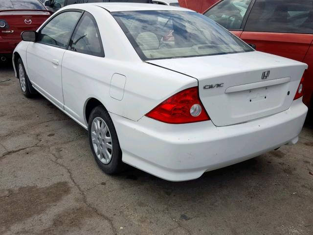 1HGEM22575L065725 - 2005 HONDA CIVIC LX WHITE photo 3