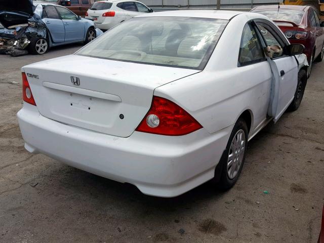 1HGEM22575L065725 - 2005 HONDA CIVIC LX WHITE photo 4