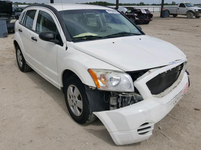 1B3HB28B47D240333 - 2007 DODGE CALIBER WHITE photo 1