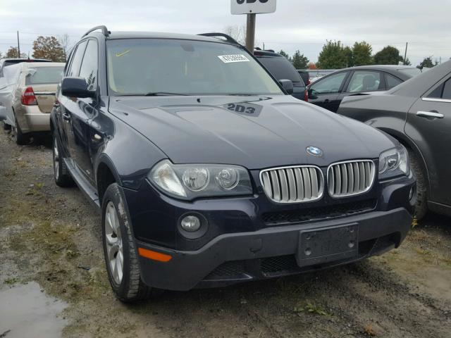 WBXPC93429WJ24776 - 2009 BMW X3 XDRIVE3 BLUE photo 1