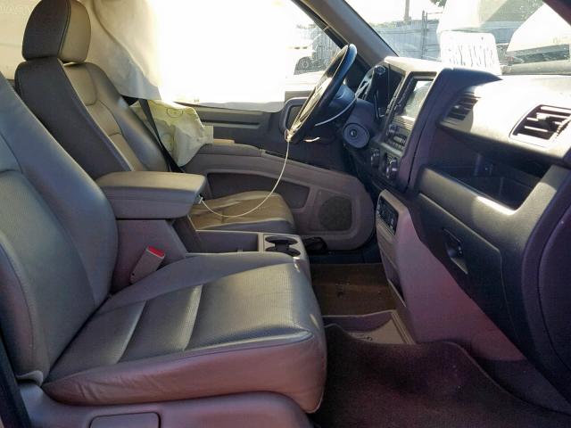 5FPYK16539B102565 - 2009 HONDA RIDGELINE BEIGE photo 5