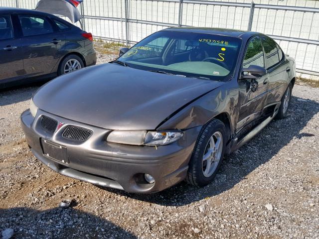 1G2WP52K6YF168627 - 2000 PONTIAC GRAND PRIX GRAY photo 2