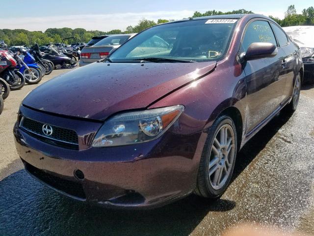 JTKDE167970148678 - 2007 TOYOTA SCION TC ბურგუნდია ფოტო 2
