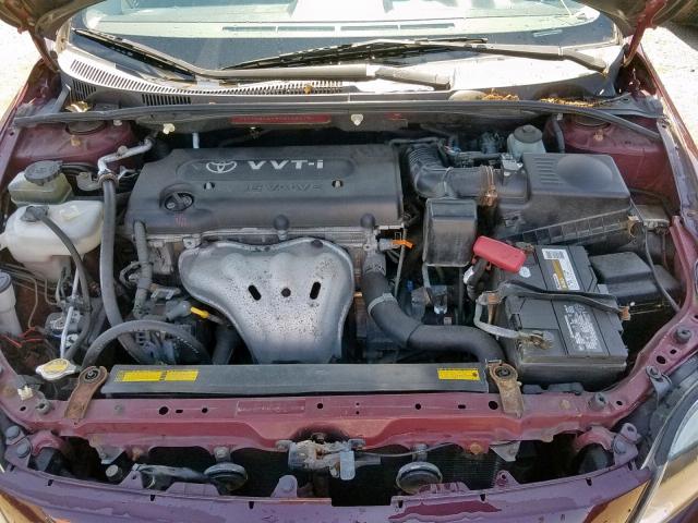 JTKDE167970148678 - 2007 TOYOTA SCION TC ბურგუნდია ფოტო 7