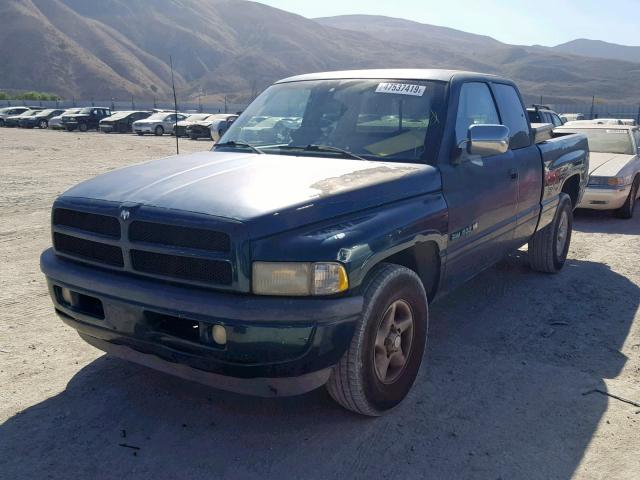 3B7HC13Z9VM510796 - 1997 DODGE RAM 1500 GREEN photo 2