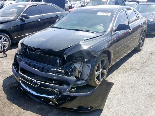 1G1ZC5E05CF249053 - 2012 CHEVROLET MALIBU 1LT BLACK photo 2