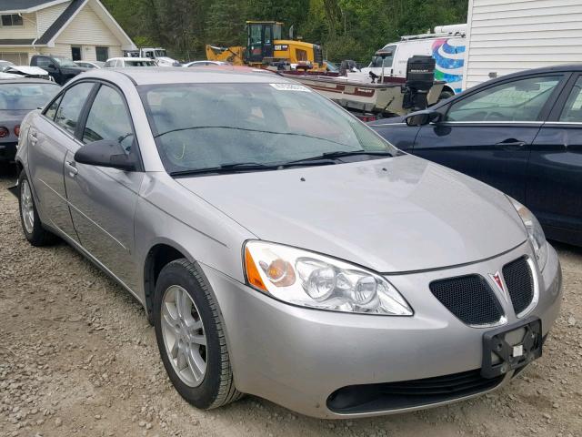 1G2ZF55B264281057 - 2006 PONTIAC G6 SE GRAY photo 1