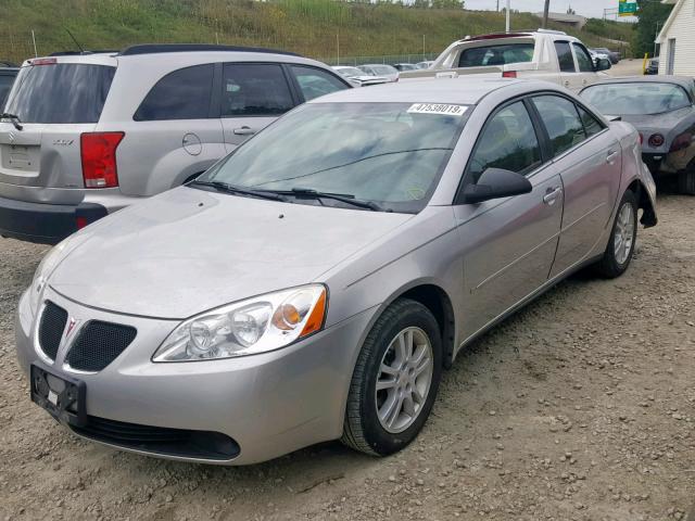 1G2ZF55B264281057 - 2006 PONTIAC G6 SE GRAY photo 2