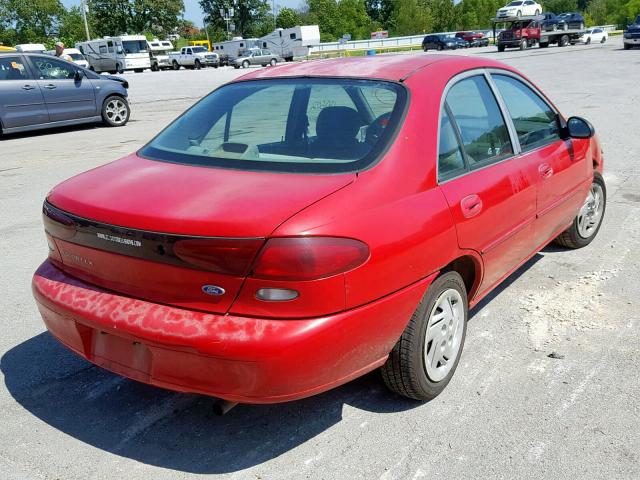 1FALP13P3VW127102 - 1997 FORD ESCORT LX RED photo 4