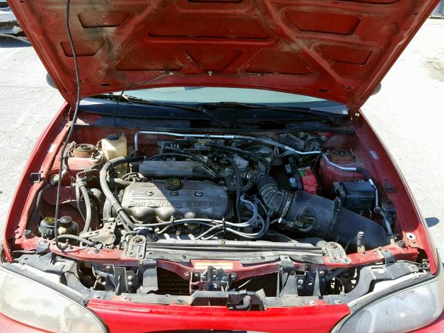 1FALP13P3VW127102 - 1997 FORD ESCORT LX RED photo 7