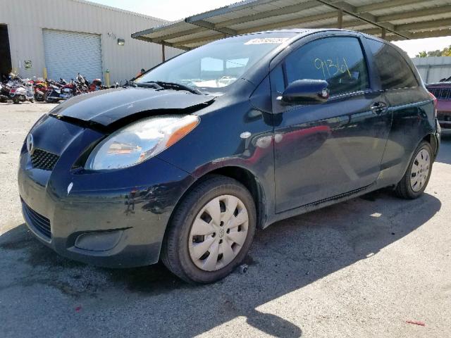 JTDJT4K38A5321783 - 2010 TOYOTA YARIS BLACK photo 2