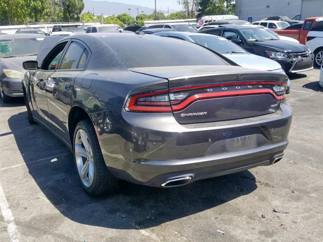 2C3CDXHG6JH113545 - 2018 DODGE CHARGER SX CHARCOAL photo 3