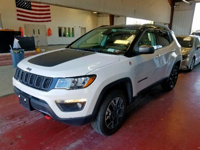 3C4NJDDB6KT671247 - 2019 JEEP COMPASS TR WHITE photo 2