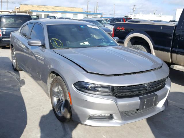 2C3CDXHG2FH870272 - 2015 DODGE CHARGER SX SILVER photo 1