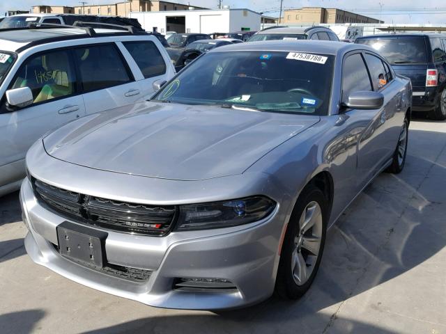 2C3CDXHG2FH870272 - 2015 DODGE CHARGER SX SILVER photo 2