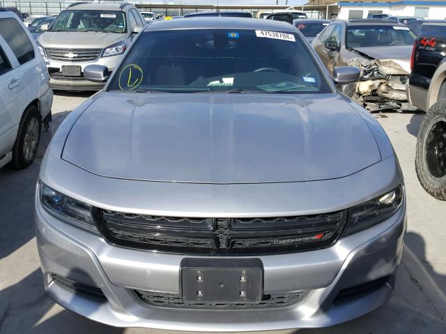 2C3CDXHG2FH870272 - 2015 DODGE CHARGER SX SILVER photo 9