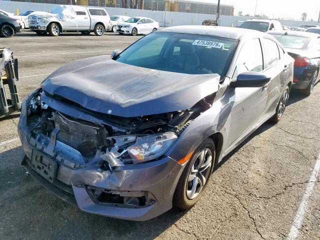 2HGFC2F53GH557492 - 2016 HONDA CIVIC LX GRAY photo 2