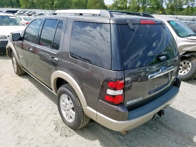 1FMEU74877UB18550 - 2007 FORD EXPLORER E BROWN photo 3