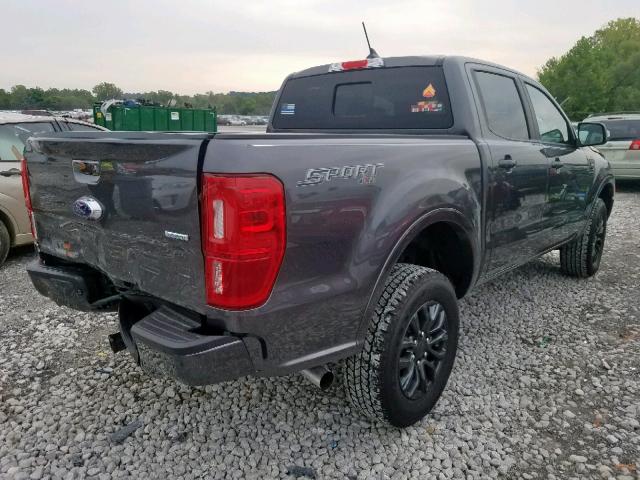 1FTER4FH4KLA59327 - 2019 FORD RANGER SUP GRAY photo 4