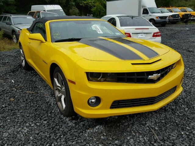 2G1FK3DJ0C9193729 - 2012 CHEVROLET CAMARO 2SS YELLOW photo 1