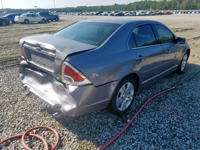 3FAFP08186R115527 - 2006 FORD FUSION SEL GRAY photo 4