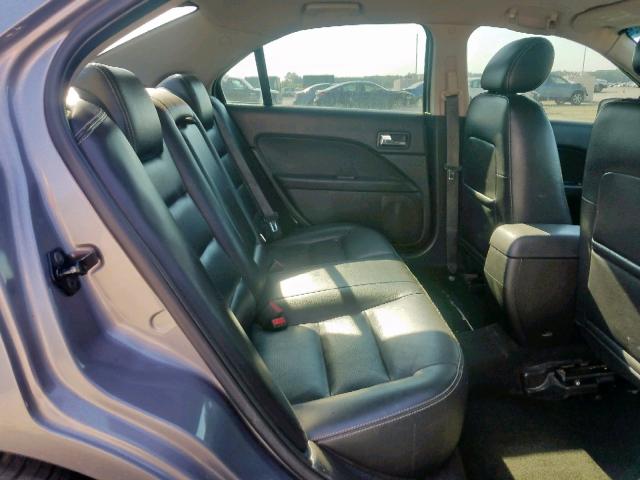 3FAFP08186R115527 - 2006 FORD FUSION SEL GRAY photo 6