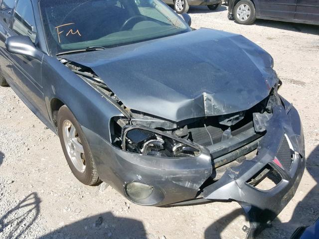 2G2WS522441270668 - 2004 PONTIAC GRAND PRIX GRAY photo 9