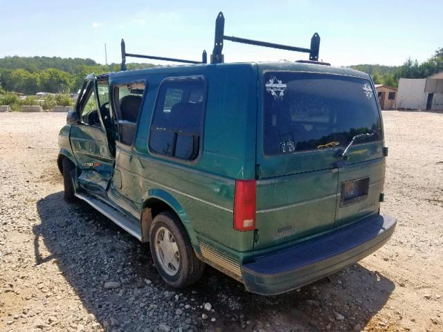 1GBEL19W0XB126405 - 1999 CHEVROLET ASTRO GREEN photo 3