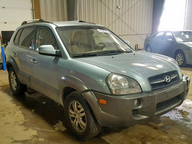 KM8JN72D28U757710 - 2008 HYUNDAI TUCSON SE BLUE photo 1