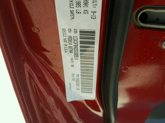 1C3CDFBA2DD332518 - 2013 DODGE DART SXT RED photo 10