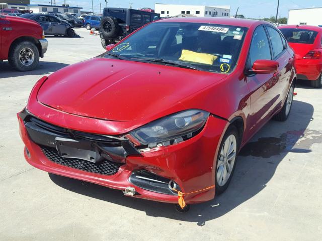 1C3CDFBA2DD332518 - 2013 DODGE DART SXT RED photo 2