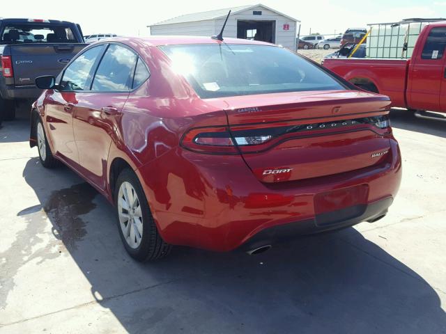 1C3CDFBA2DD332518 - 2013 DODGE DART SXT RED photo 3