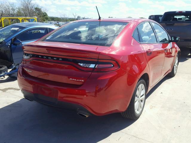 1C3CDFBA2DD332518 - 2013 DODGE DART SXT RED photo 4