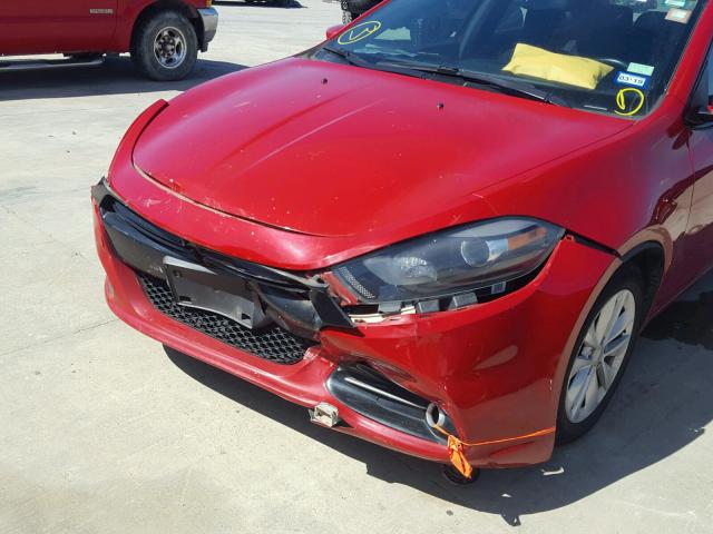 1C3CDFBA2DD332518 - 2013 DODGE DART SXT RED photo 9