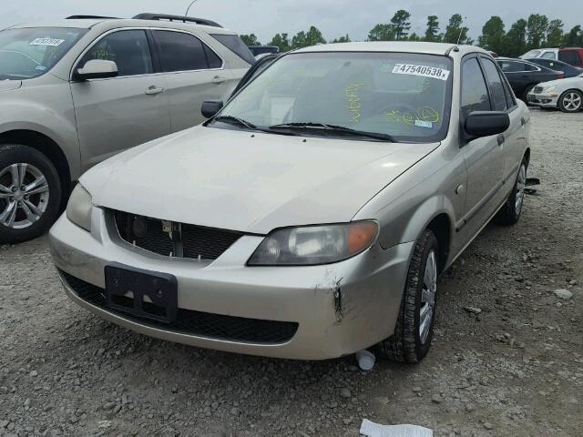 JM1BJ225430167489 - 2003 MAZDA PROTEGE DX TAN photo 2