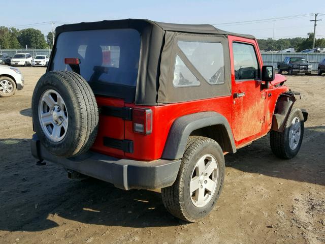 1C4AJWAG8FL601941 - 2015 JEEP WRANGLER S RED photo 4