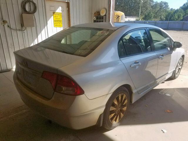 2HGFA16989H321071 - 2009 HONDA CIVIC EXL 银色 照片 4